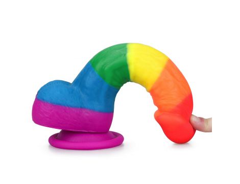 Dildo realistyczne Prider Lovetoy platynowy silikon 20,5 cm - 6