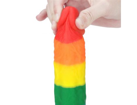 Dildo realistyczne Prider Lovetoy platynowy silikon 20,5 cm - 8