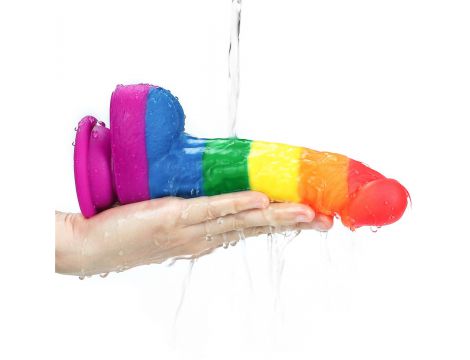 Dildo realistyczne Prider Lovetoy platynowy silikon 20,5 cm - 10