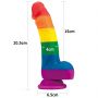 Dildo realistyczne Prider Lovetoy platynowy silikon 20,5 cm - 3