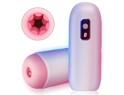 Masturbator waginalny z 8 wibracjami USB B Series Fox