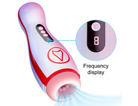 Wibrujący masturbator z ssaniem B-Series Fox - 4