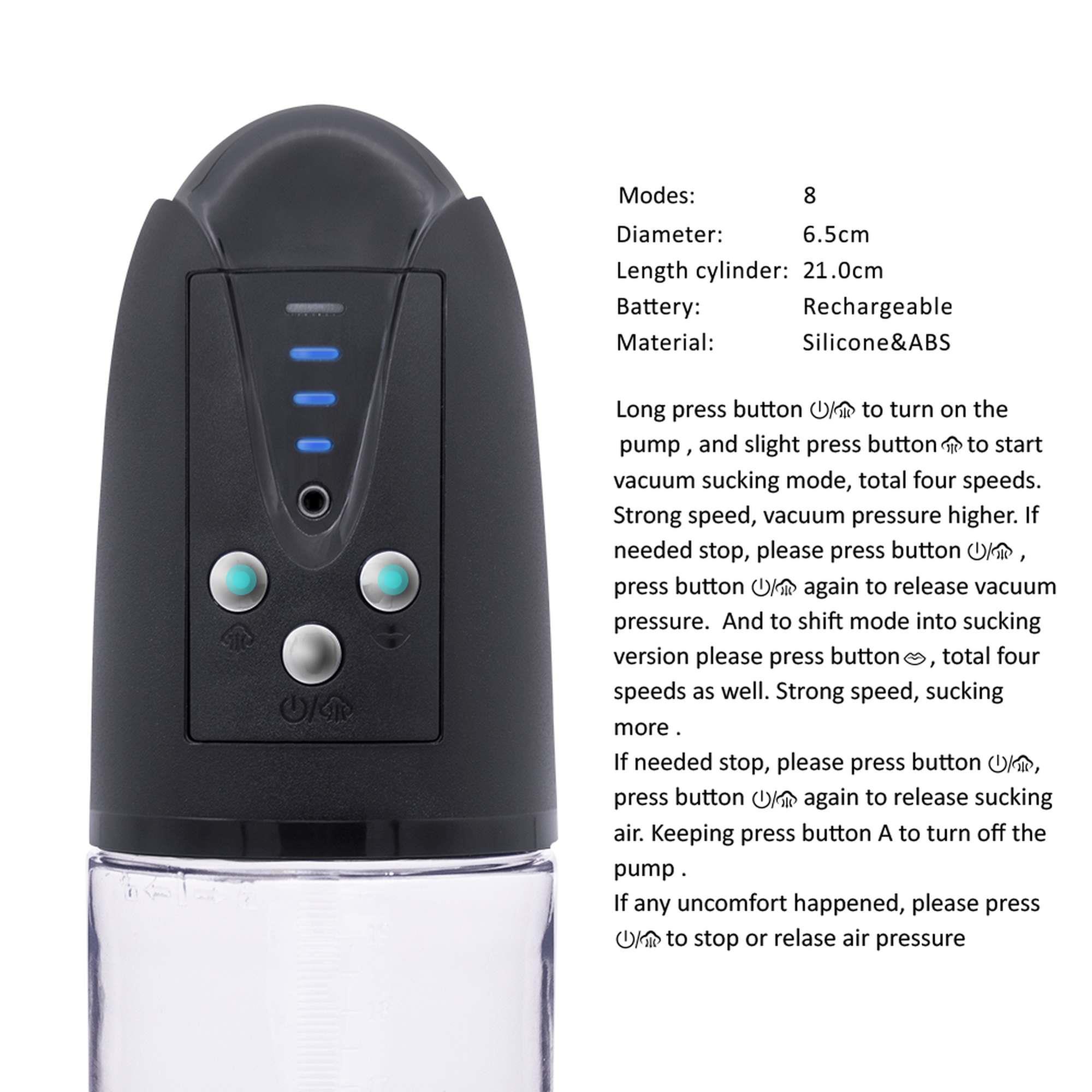 elektryczna automatyczna pompka do penisa członka