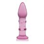 Korek analny szklany Lovetoy Romance różowy 14 cm - 2