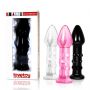 Korek analny szklany Lovetoy Romance różowy 14 cm - 4