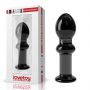 Korek analny szklany Lovetoy Romance czarny 11 cm - 3