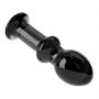 Korek analny szklany Lovetoy Romance czarny 11 cm - 4