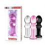 Korek analny szklany Lovetoy Romance czarny 11 cm - 7
