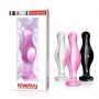 Szklany korek analny Lovetoy Romance różowy 11 cm - 4