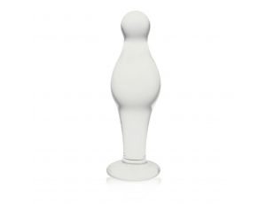 Korek analny szklany Lovetoy transparentny 11 cm