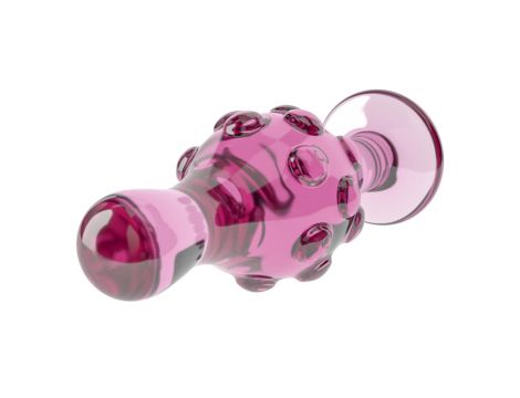 Szklany korek analny Lovetoy Romance różowy 11 cm - 5