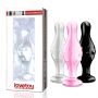 Korek analny szklany Lovetoy transparentny 11 cm - 2