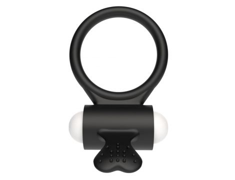 Pierścień wibrujący silikonowy Lovetoy czarny 7 cm - 3