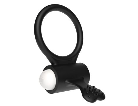 Pierścień wibrujący silikonowy Lovetoy czarny 7 cm - 5