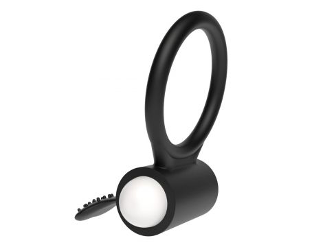 Pierścień wibrujący silikonowy Lovetoy czarny 7 cm - 6