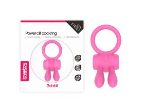 Power Clit Silicone Cockring Pink
