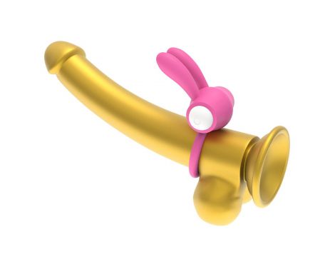 Power Clit Silicone Cockring Pink - 2
