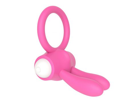 Power Clit Silicone Cockring Pink - 4