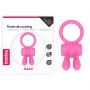 Power Clit Silicone Cockring Pink - 2