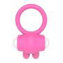Power Clit Silicone Cockring Pink - 6
