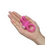 Power Clit Silicone Cockring Pink - 8