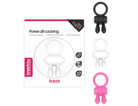 Pierścień wibrujący Lovetoy silikonowy biały 7.5 cm - 7