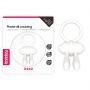 Pierścień wibrujący Lovetoy silikonowy biały 7.5 cm - 2