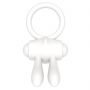 Pierścień wibrujący Lovetoy silikonowy biały 7.5 cm - 4