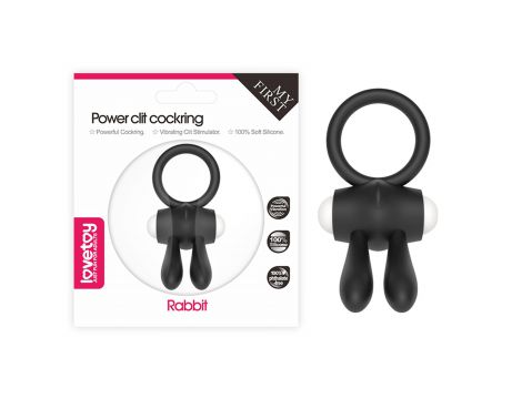 Pierścień wibracyjny Lovetoy silikonowy czarny 7.5 cm