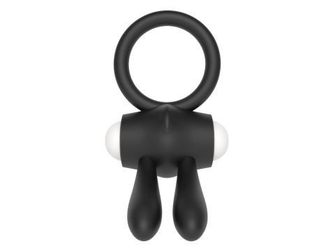Pierścień wibracyjny Lovetoy silikonowy czarny 7.5 cm - 3