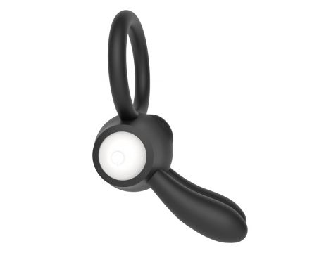 Pierścień wibracyjny Lovetoy silikonowy czarny 7.5 cm - 4
