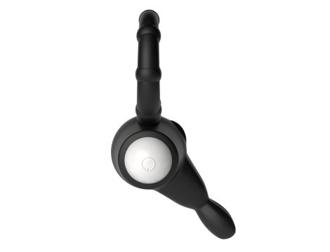 Power Clit Silicone Cockring Black - 5