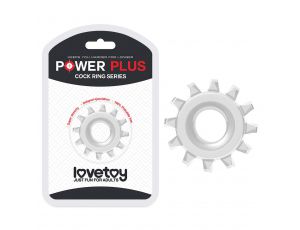 Pierścień erekcyjny Power Plus Lovetoy TPE transparentny 4.5 cm