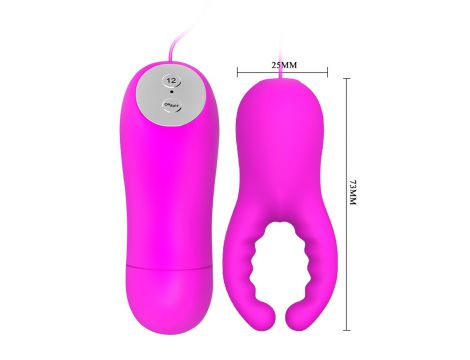 Stymulator łechtaczki silikonowy Pretty Love mini 12 wibracji - 5