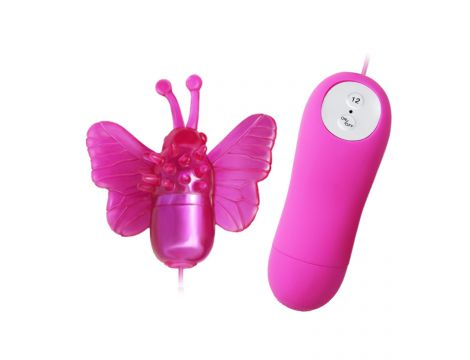 Mini wibrator motylkowy Baile Cute Secret z pilotem 12 funkcji