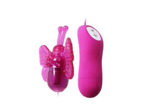 Mini wibrator motylkowy Baile Cute Secret z pilotem 12 funkcji - 2