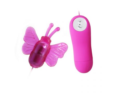 Mini wibrator motylkowy Baile Cute Secret z pilotem 12 funkcji - 3