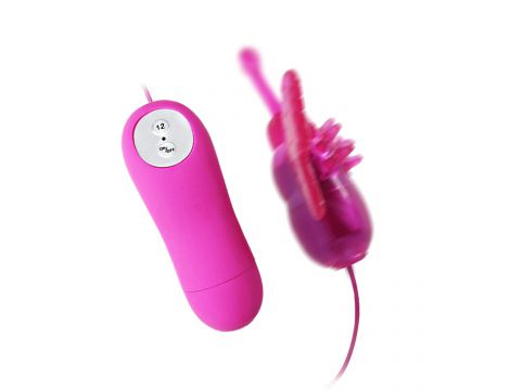 Mini wibrator motylkowy Baile Cute Secret z pilotem 12 funkcji - 4