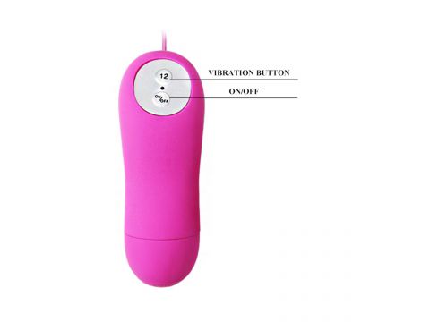 Mini wibrator motylkowy Baile Cute Secret z pilotem 12 funkcji - 6