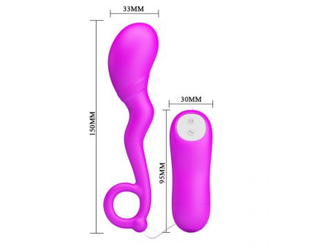 Kompaktowy silikonowy wibrator punktu G Pretty Love 12 funkcji wodoodporny - 5