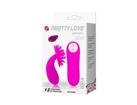 Silikonowy stymulator łechtaczki Pretty Love Brady 12 wibracji - 4