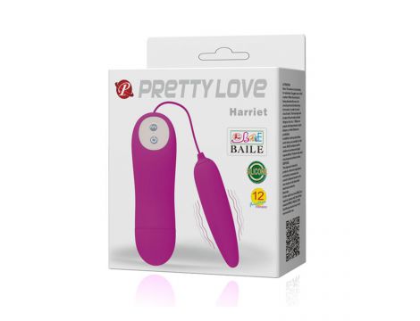 Jajko wibrujące Pretty Love Harriet silikonowe 12 funkcji - 8