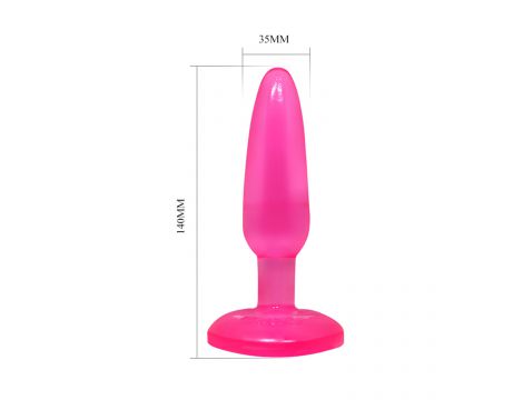 Giętki korek analny silikonowy długi cienki 14 cm - 12