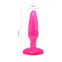 Giętki korek analny silikonowy długi cienki 14 cm - 13