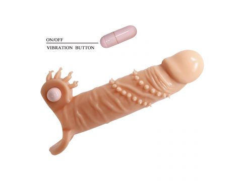Przedłużka wibrująca na penisa Pretty Love Connor 17 cm - 5