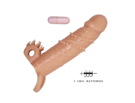 Przedłużka wibrująca na penisa Pretty Love Connor 17 cm - 7