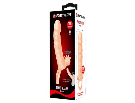 Przedłużka wibrująca na penisa Pretty Love Connor 17 cm - 2