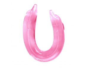 Dildo podwójne Baile Double Dolphin giętkie różowe