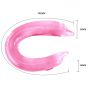 Dildo podwójne Baile Double Dolphin giętkie różowe - 4