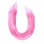 Dildo podwójne Baile Double Dolphin giętkie różowe - 3